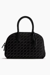 Bolso bowling con remaches