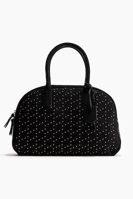 Bolso bowling con remaches
