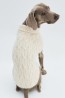 Suéter para perro en tejido trenzado