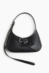 Strap-detail shoulder bag