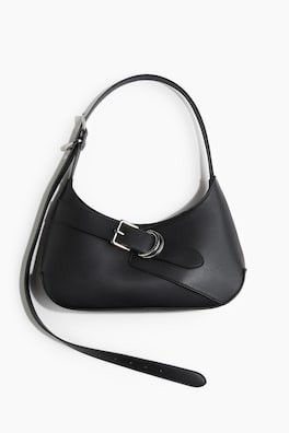 Strap-detail shoulder bag
