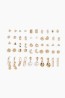 25 pares de aretes y aretes de botón