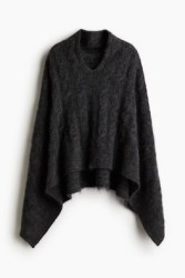 Capa en tejido trenzado de mezcla de mohair