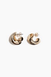 Aretes de aro esculpidos