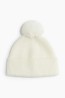 Gorro en tejido acanalado con pompón