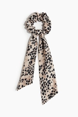 Scarf-detail scrunchie