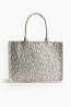 Bolso shopper en jacquard