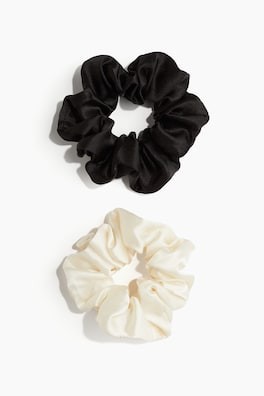 2-pack Scrunchies de seda