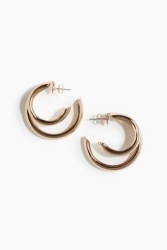 Aretes de aro dobles
