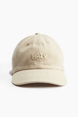 Gorra en sarga de algodón