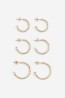3 pares de aretes de aro
