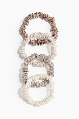 4-pack de scrunchies en seda