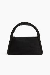 Bolso con borde en tejido peluche