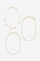 3-pack Pulseras para el tobillo