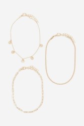 3-pack Pulseras para el tobillo