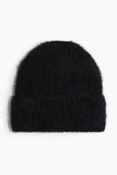 Gorro en tejido acanalado de mezcla de alpaca