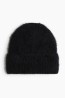 Gorro en tejido acanalado de mezcla de alpaca
