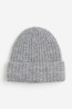 Gorro en tejido acanalado de bouclé