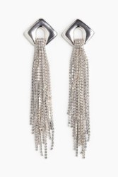 Aretes largos de pedrería
