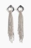 Aretes largos de pedrería