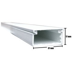 Canaleta para Cables Plastica Canaleta de PVC Canaleta para 12 Cables 17mmx35mmx2000mm Canaleta de PVC 2 metros
