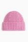 Gorro en tejido acanalado