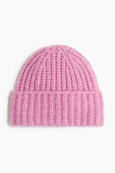 Gorro en tejido acanalado