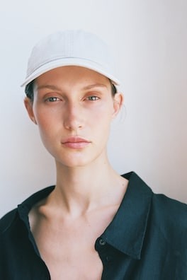 Gorra en sarga lavada