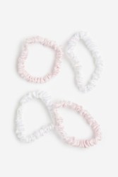 4-pack de scrunchies en seda