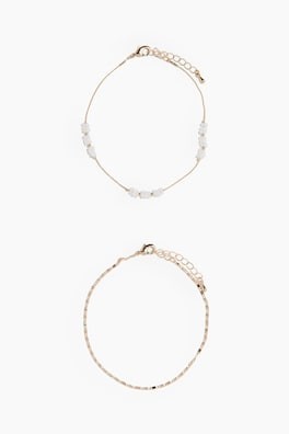 2-pack Pulseras para tobillo