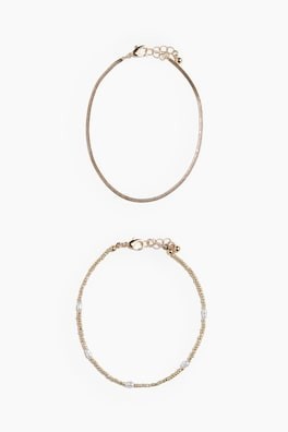 2-pack pulseras para tobillo