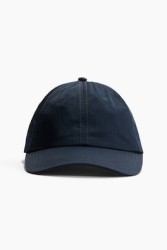 Gorra en sarga de algodón
