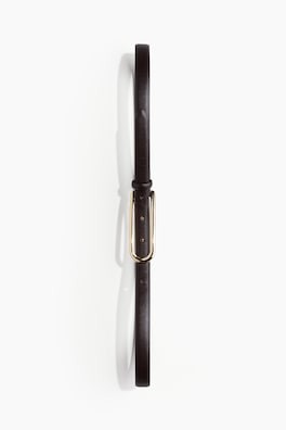 Cinturón de piel estrecho