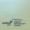 Papel aperlado Starwhite Flashblue color crema con brillo azul