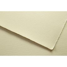 Cartulina lino color crema con fibras naturales
