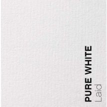 Papel de textura de grano verjurado Loop Laid color blanco
