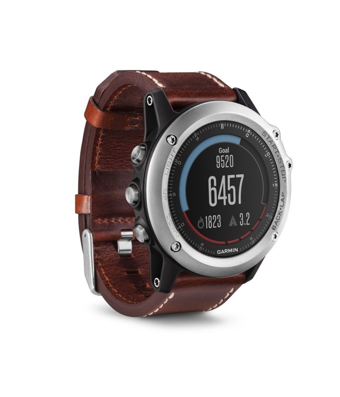 Reloj Multideporte Garmin Fenix 3 con Banda de Cuero III