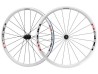 Set de Ruedas Armadas Ruta WH-R501-30 8-9-10 Velocidades Blanca Roja