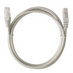 Cable de Parcheo UTP Cat5e 3 Metros Gris Patch cord Cable de Red ponchado Cable Red Categoria 5e Cat5e Rj45 Utp Ethernet