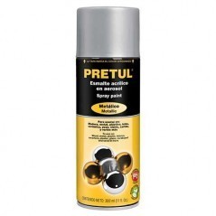 Spray Gris plata metalico Pintura en Spray aerosol Metalico Pintura Gris plata en spray Pintura Bote de 340 Gramos G.