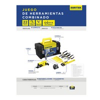 Juego Combinado de Herramientas C/caja Plástica, 22pzs Jh22 Surtek