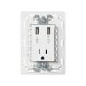 T CTE 2P MAS T C/2 CARGADORES USB C/CHASIS BLANCO S26 | Simon 26 | CODIGO 2600454-030