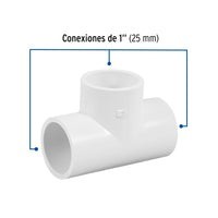 Tee Hidr. 1'' 10 Piezas 45422 Foset