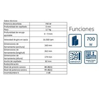 Cepilladora Eléctrica Gho 700 82mm 110v 06015a90g0 Bosch