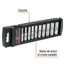 Juego Dados 1/4' Std Largos 10 Pz Truper 14167