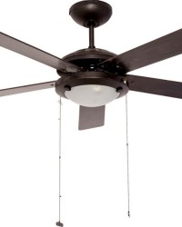 VENTILADOR DECORATIVO 52″ 2X60W E26 5 ASPAS 3 VELOCIDADES USO INTERIOR ACABADO CHOCOLATE | MASTERFAN