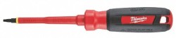 MILWAUKEE Desarmador, 8-9/16", Moldeado, 4", #2, Cuadrada